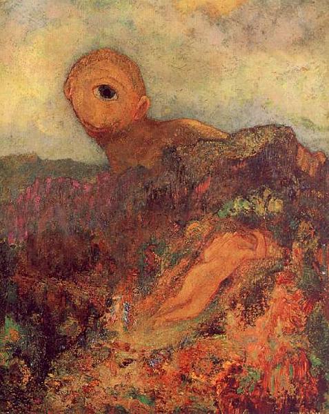 Odilon Redon The Cyclops Sweden oil painting art